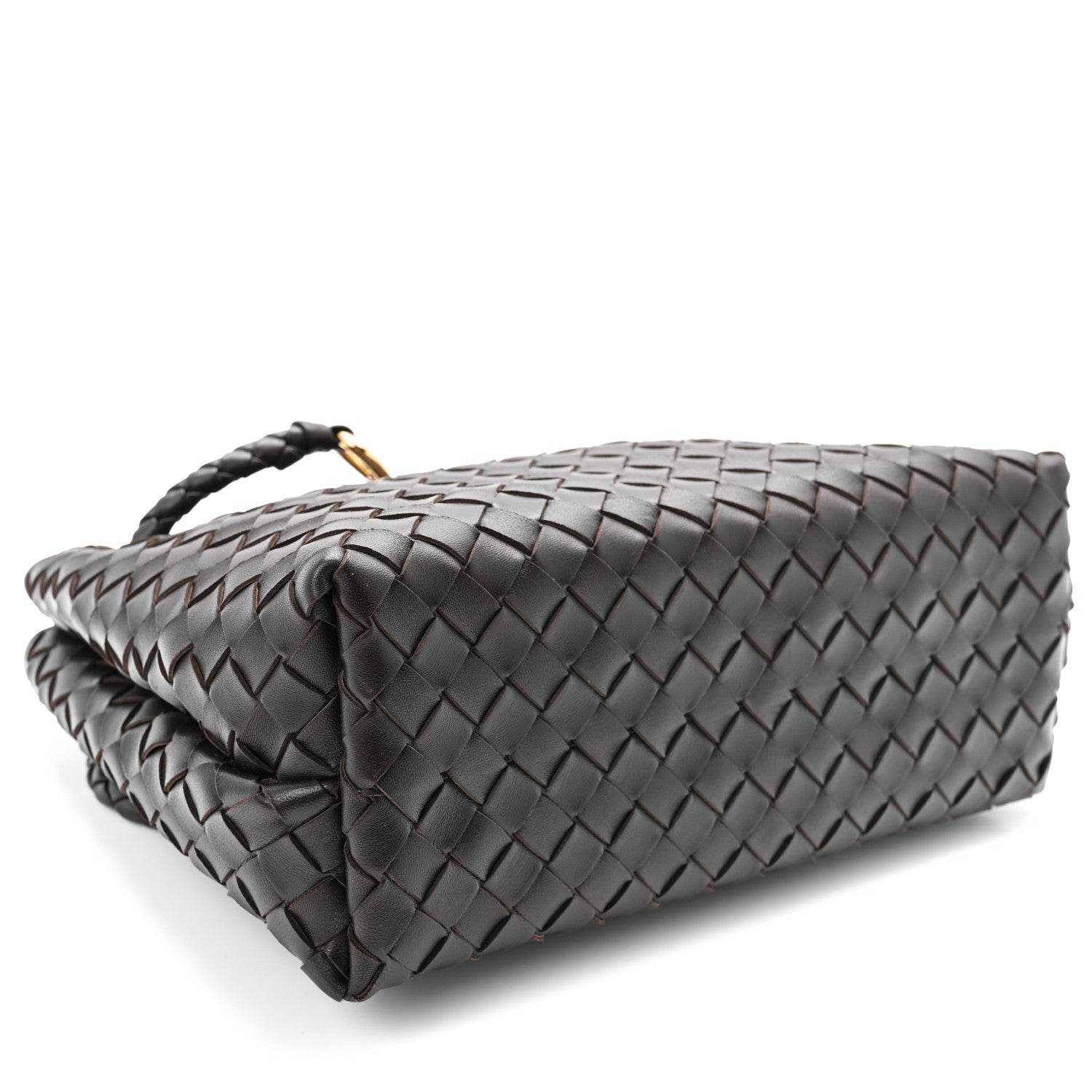 Nappa Intrecciato Medium Andiamo Shoulder Bag Fondant