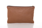 Fendi Black & Brown Leather Pouch