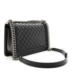 Caviar Quilted New Medium Boy Flap Black