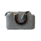 Fendi By The Way Shearling Shoulder Bag