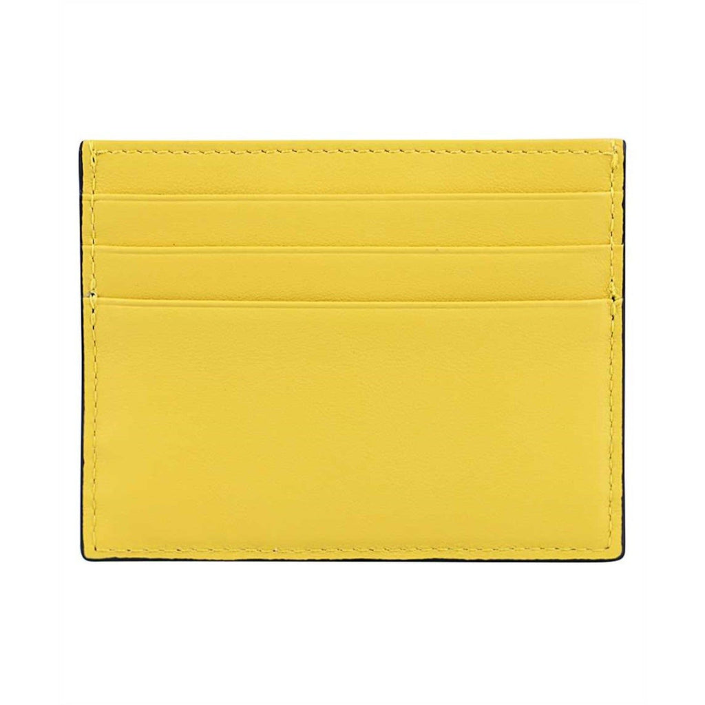 Fendi Camouflage Bugs Print Calf Leather Military Green Card Case
