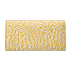 Fendi F is Fendi Yellow Leather Vertigo Print Long Wallet