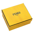 Fendi F Logo Fragola Red Leather Card Case Wallet