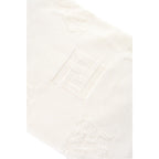 Fendi FF Karl Bianco Jacquard Wool Scarf