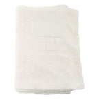 Fendi FF Karl Bianco Jacquard Wool Scarf