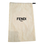 Fendi FF Print Nero and Bianco Knitted Wool Scarf