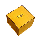 Fendi Master Key Brandy Leather Gold Medium Bracelet