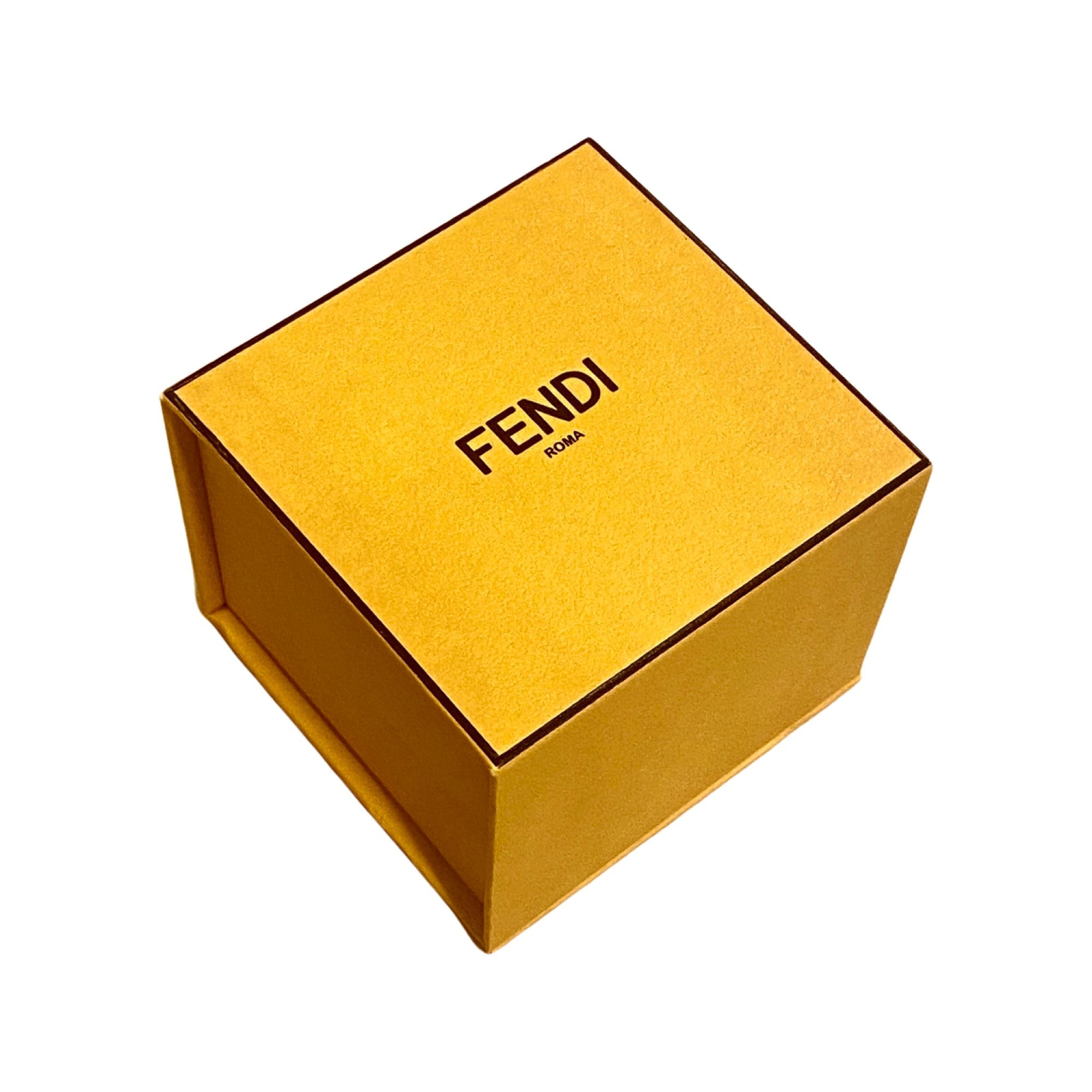 Fendi Master Key Brandy Leather Gold Medium Bracelet