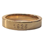 Fendi Master Key Pendant Gold Finish Metal Medium Fashion Ring