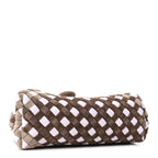 Suede Intrecciato Small The Lauren 1980 Clutch With Chain Praline Musk Washed Brownie
