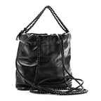 Shiny Calfskin Quilted Mini Chanel 22 So Black