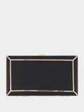 Callas Black Nappa Leather Clutch Bag