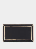 Callas Black Nappa Leather Clutch Bag