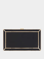 Callas Black Nappa Leather Clutch Bag