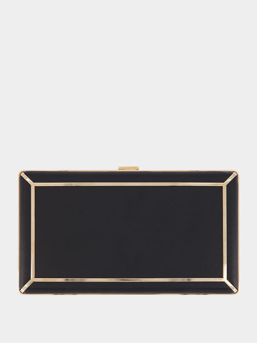 Callas Black Nappa Leather Clutch Bag