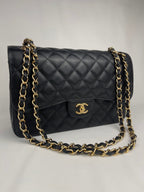 Chanel Classic Flap Jumbo Black Caviar Bag