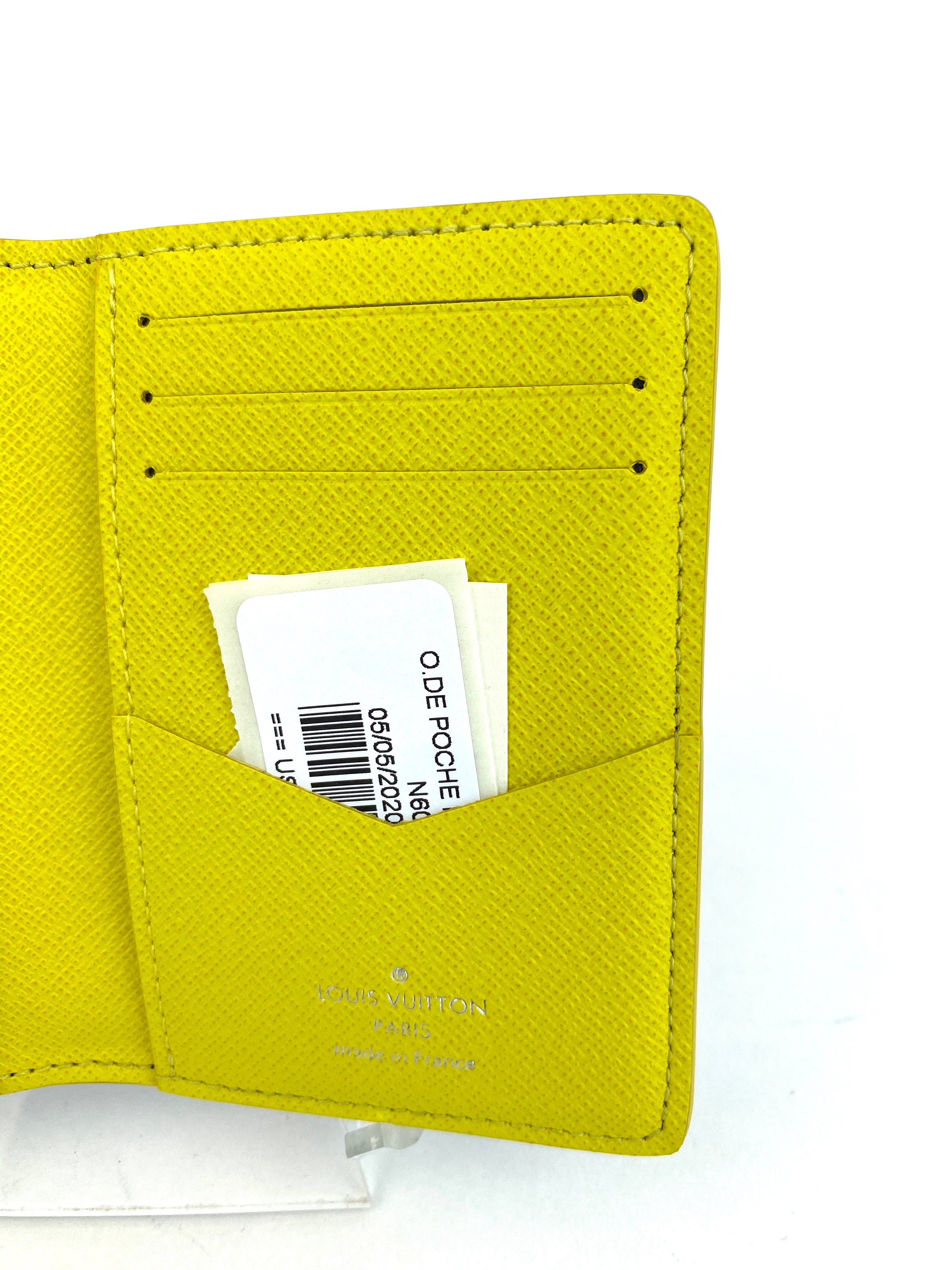 ❗️New Arrival❗️ Louis Vuitton Limited Edition Interlocked Letters Pocket Organizer (Yellow)