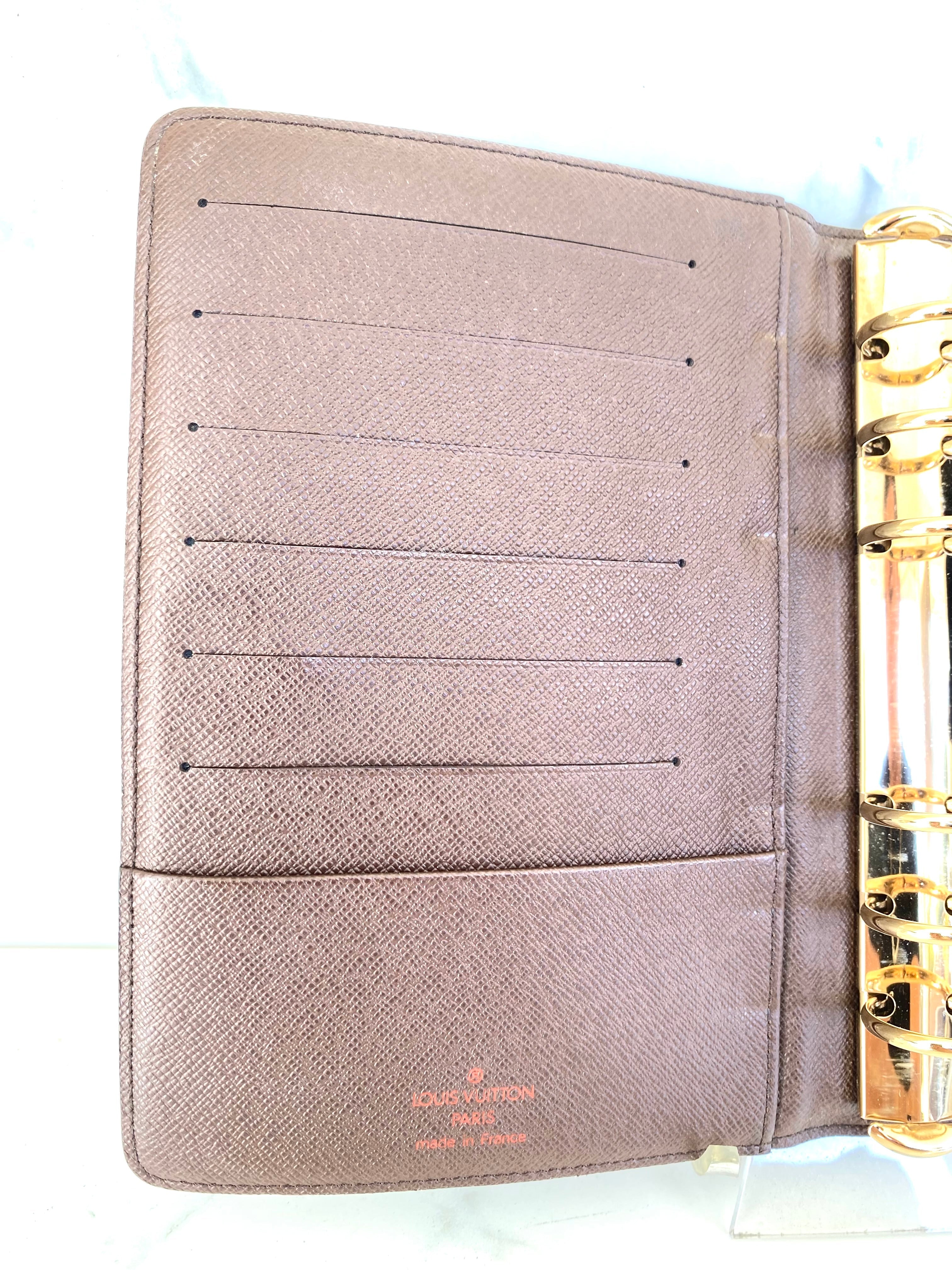 Louis Vuitton Agenda MM in Damier Ebene