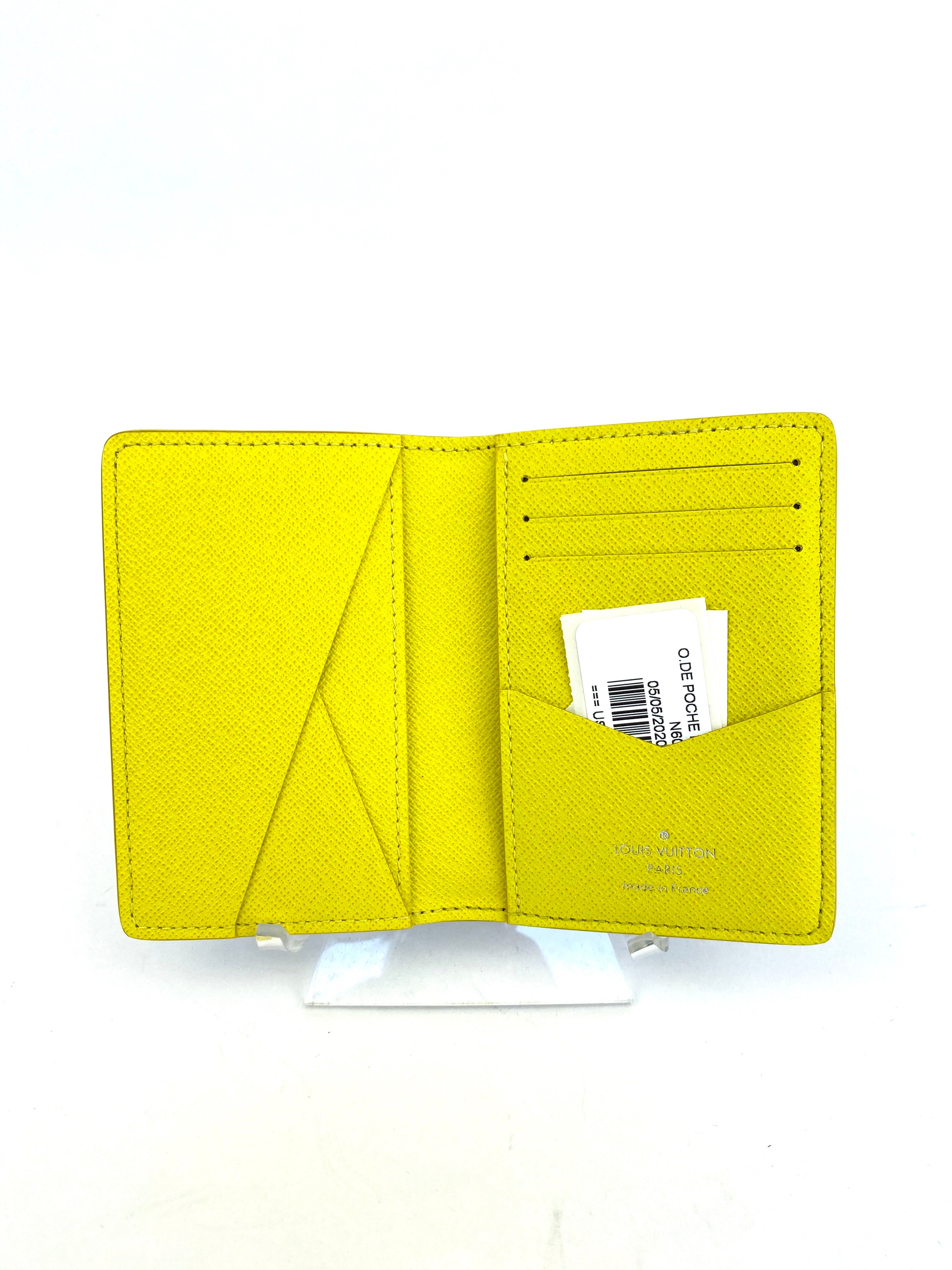 ❗️New Arrival❗️ Louis Vuitton Limited Edition Interlocked Letters Pocket Organizer (Yellow)