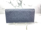 Louis Vuitton Emilie In Black Monogram Empreinte