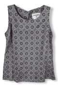 Chanel Coco CC Grey Vintage Top
