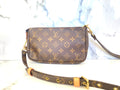Louis Vuitton Monogram Pochette Accessories with Louis Vuitton Adjustable Monogram Strap