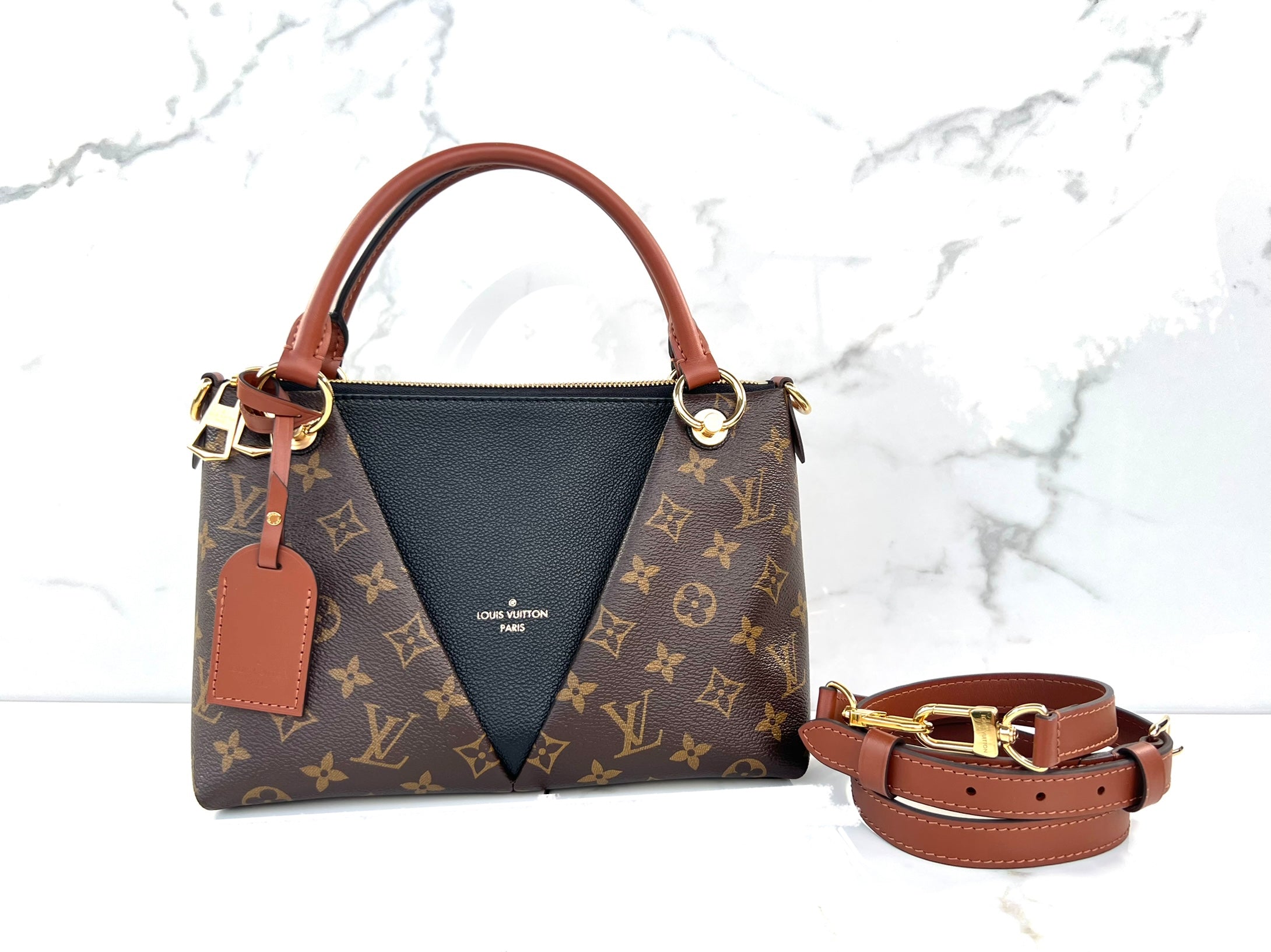 Louis Vuitton Monogram Black V Tote BB