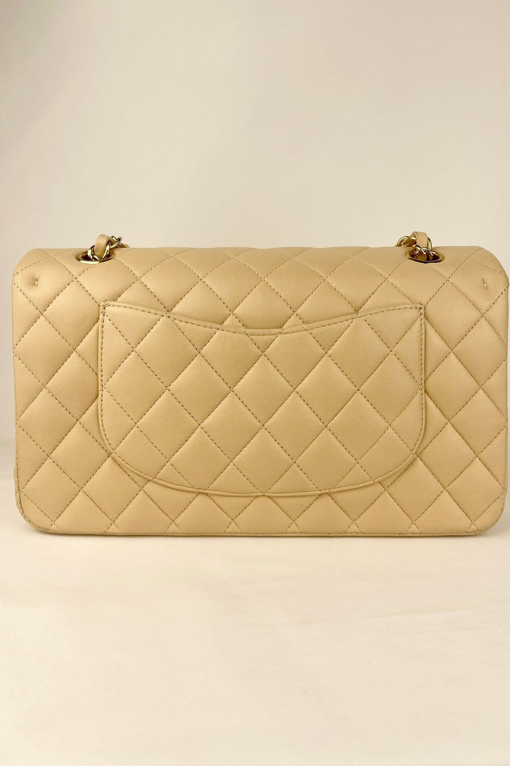 Chanel Classic Double Flap Beige Clair Lambskin GHW Bag