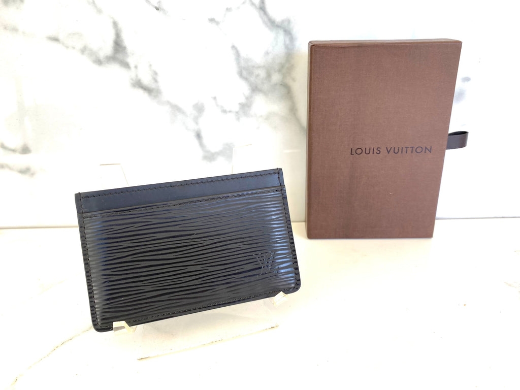 Louis Vuitton Black Epi Card Holder