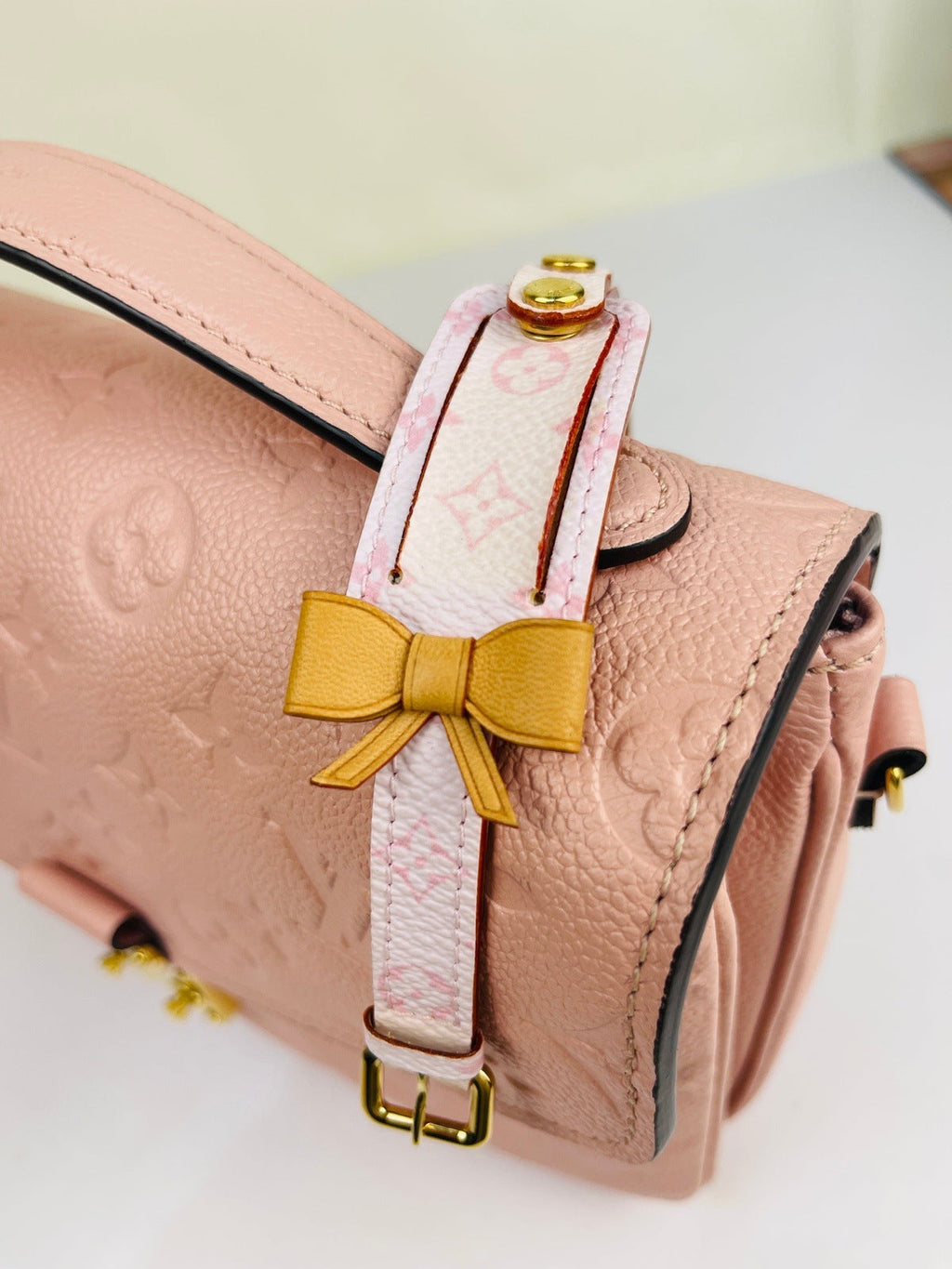 Louis Vuitton Monogram Cherry Blossom Address Wish Bracelet Pink