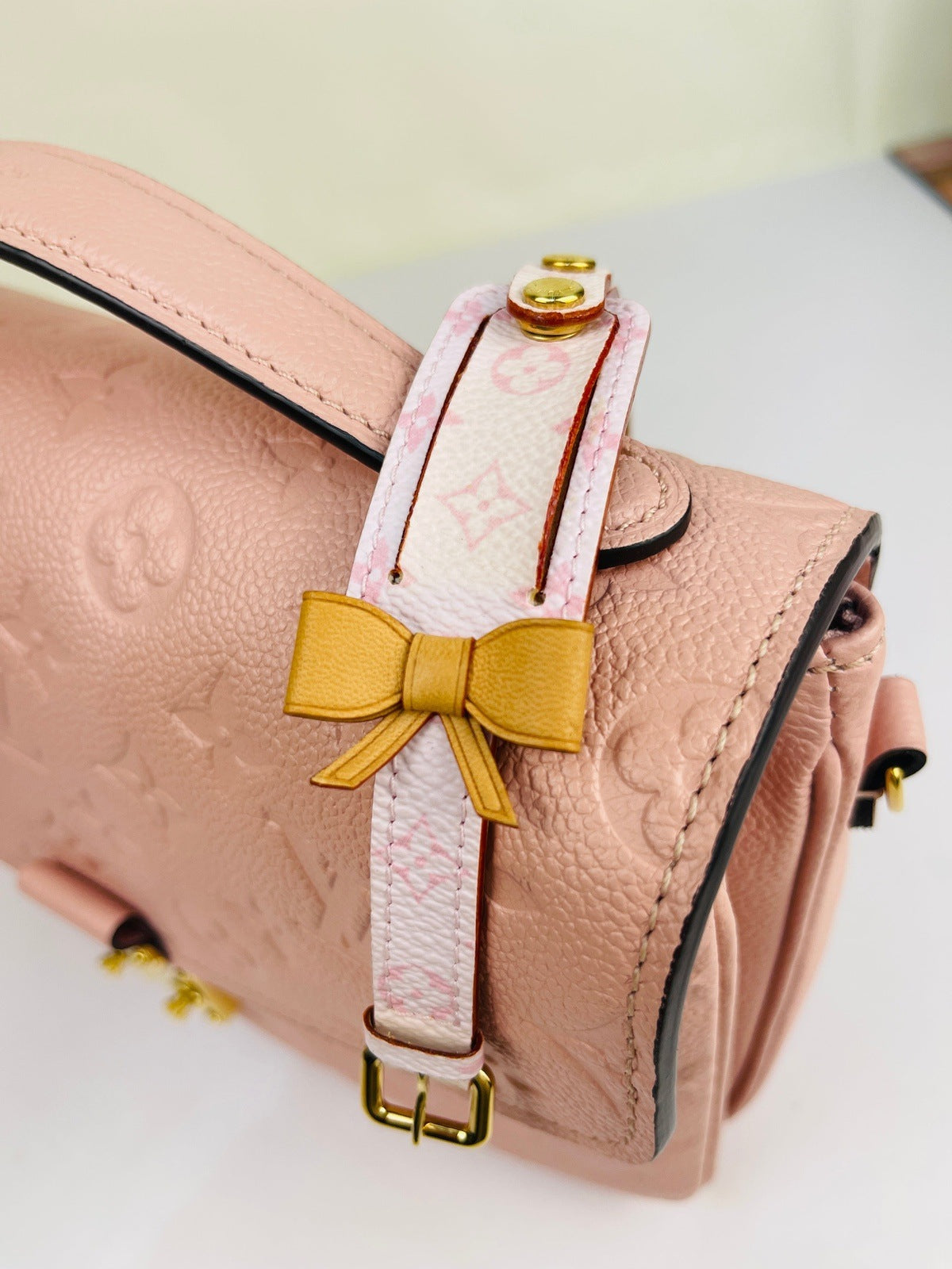 Louis Vuitton Monogram Cherry Blossom Address Wish Bracelet Pink