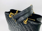 Chanel Black Grand Shopping Tote with Gold Hardware