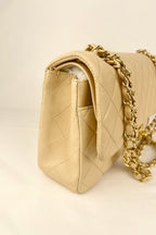 Chanel Classic Double Flap Beige Clair Lambskin GHW Bag