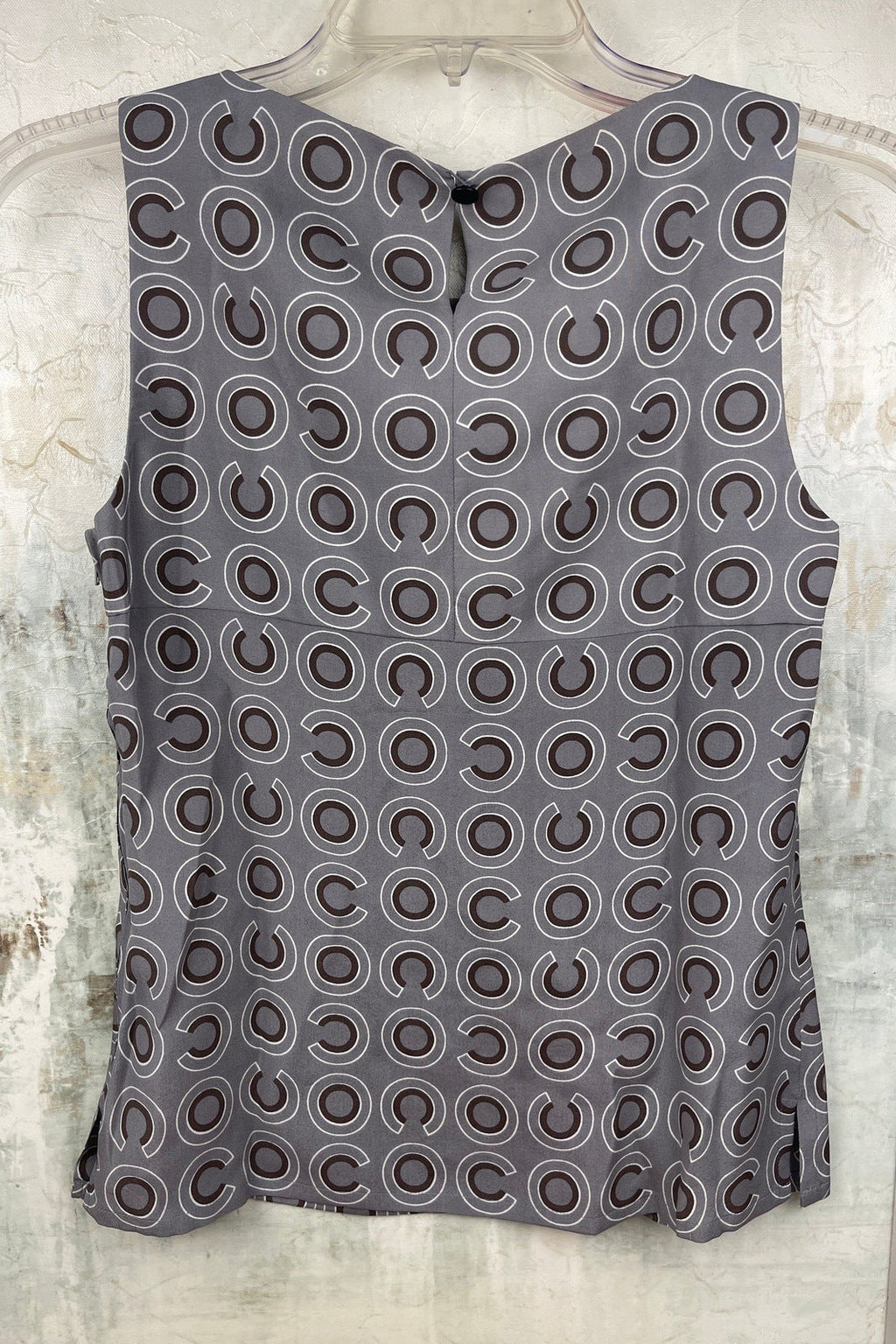 Chanel Coco CC Grey Vintage Top