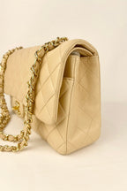 Chanel Classic Double Flap Beige Clair Lambskin GHW Bag