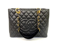Chanel Black Grand Shopping Tote with Gold Hardware