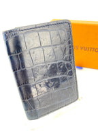Louis Vuitton Crocodilien Pocket Organizer in Mat Blue