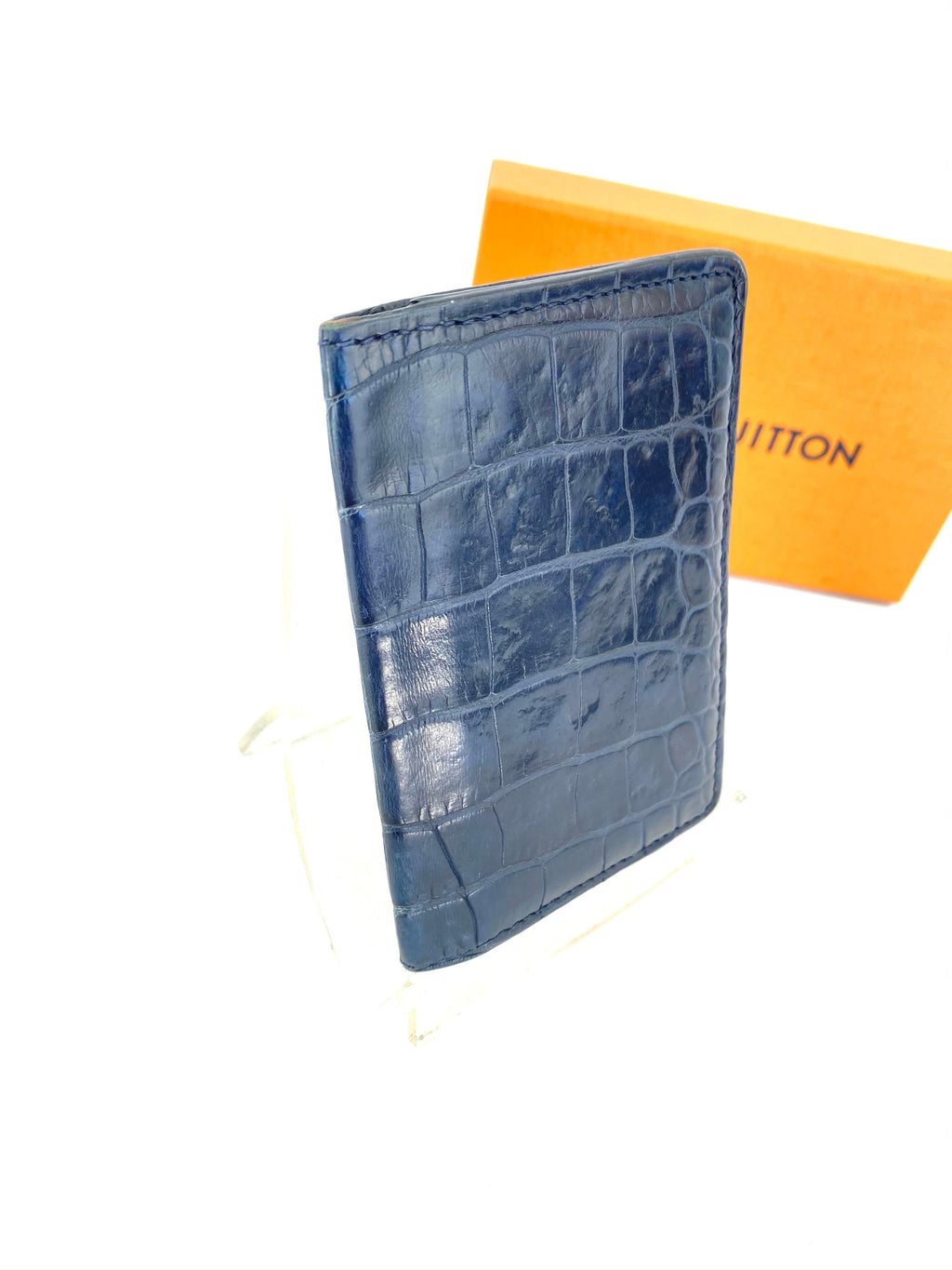Louis Vuitton Crocodilien Pocket Organizer in Mat Blue