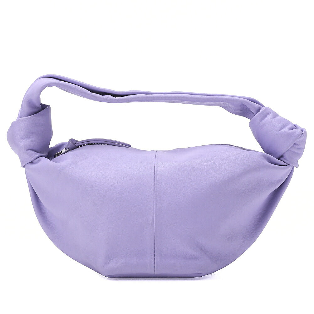 BOTTEGA VENETA Bottega Veneta Double Knot Mini Handbag Leather Purple Silver -Tone Hardware,