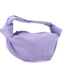 BOTTEGA VENETA Bottega Veneta Double Knot Mini Handbag Leather Purple Silver -Tone Hardware,