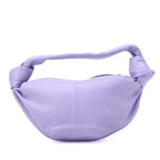 BOTTEGA VENETA Bottega Veneta Double Knot Mini Handbag Leather Purple Silver -Tone Hardware,