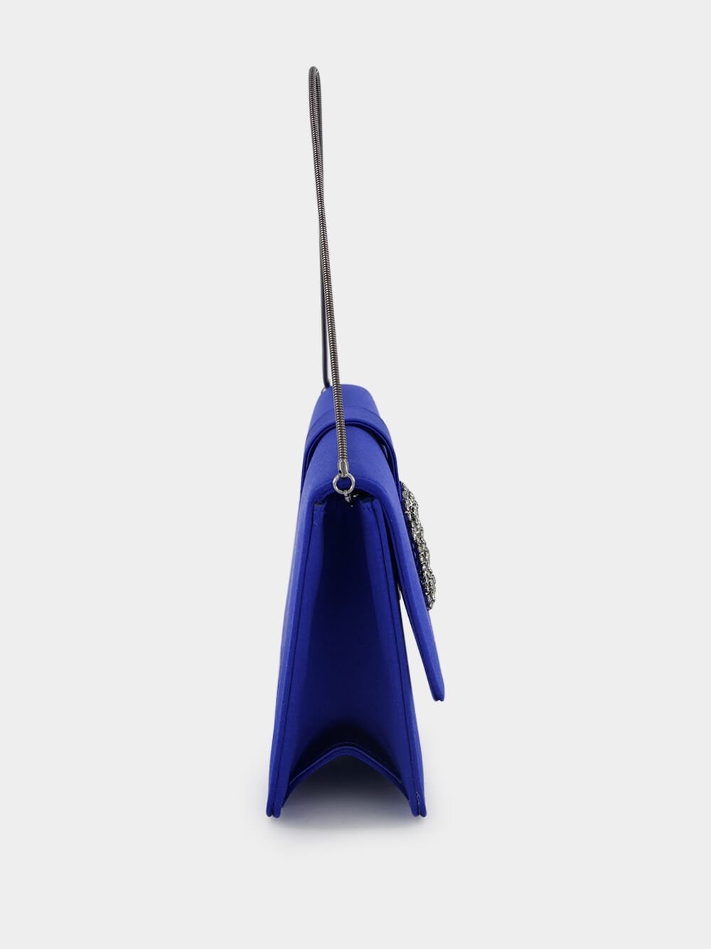 Blue Satin Capri Clutch