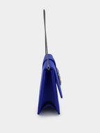 Blue Satin Capri Clutch