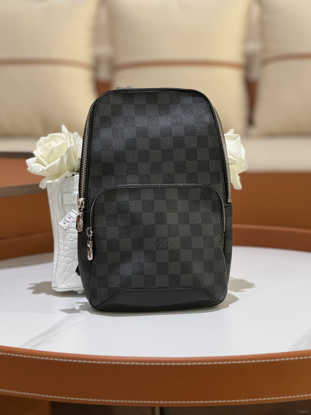LOUIS VUITTON AVENUE BLACK CHECKERED BACKPACK