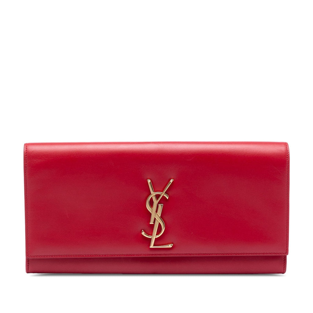 Yves Saint Laurent YSL Cassandre Smooth Leather Clutch Bag