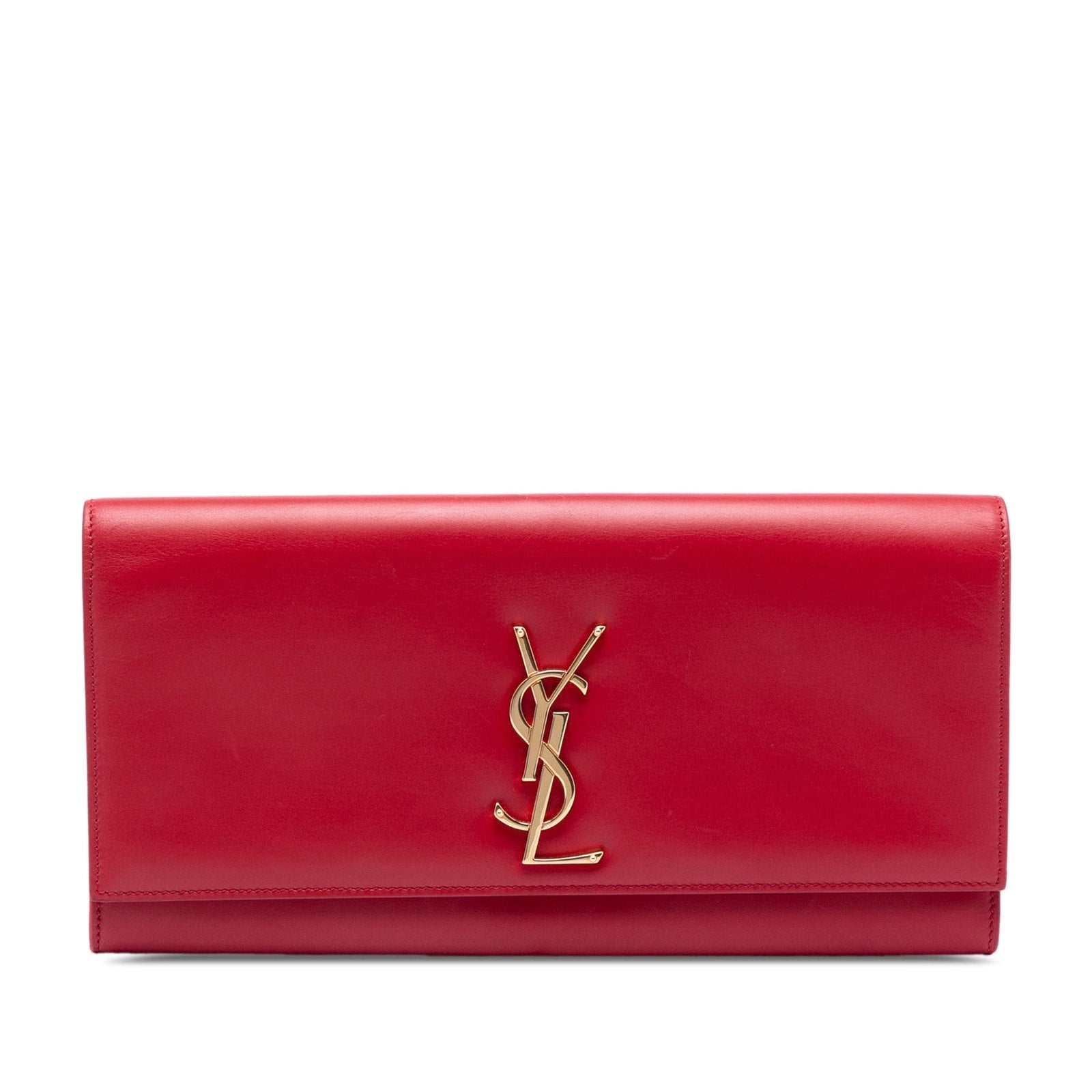 Yves Saint Laurent YSL Cassandre Smooth Leather Clutch Bag
