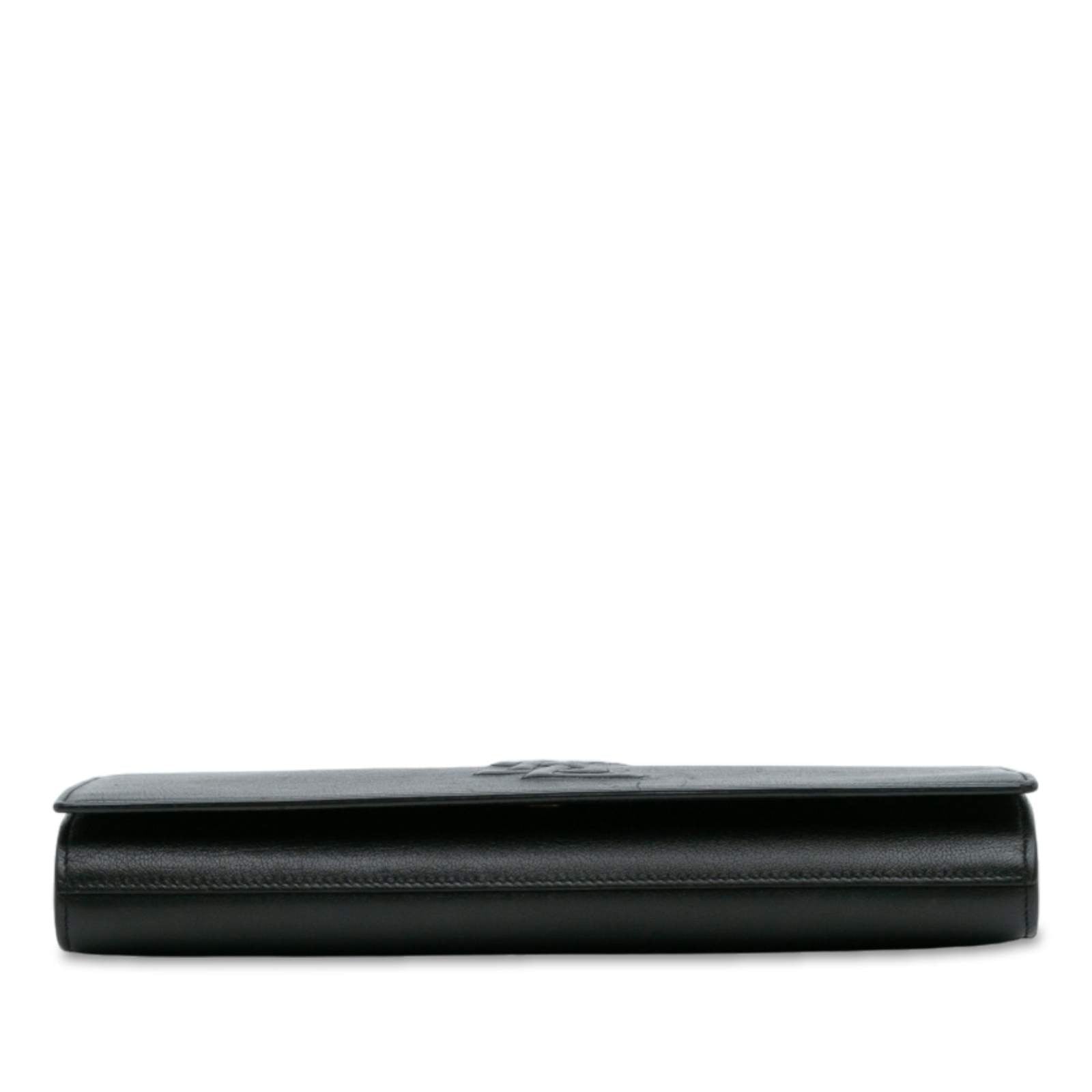 Yves Saint Laurent YSL Belle De Jour Black Clutch