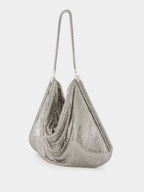 Disc-Embellished Shoulder Bag