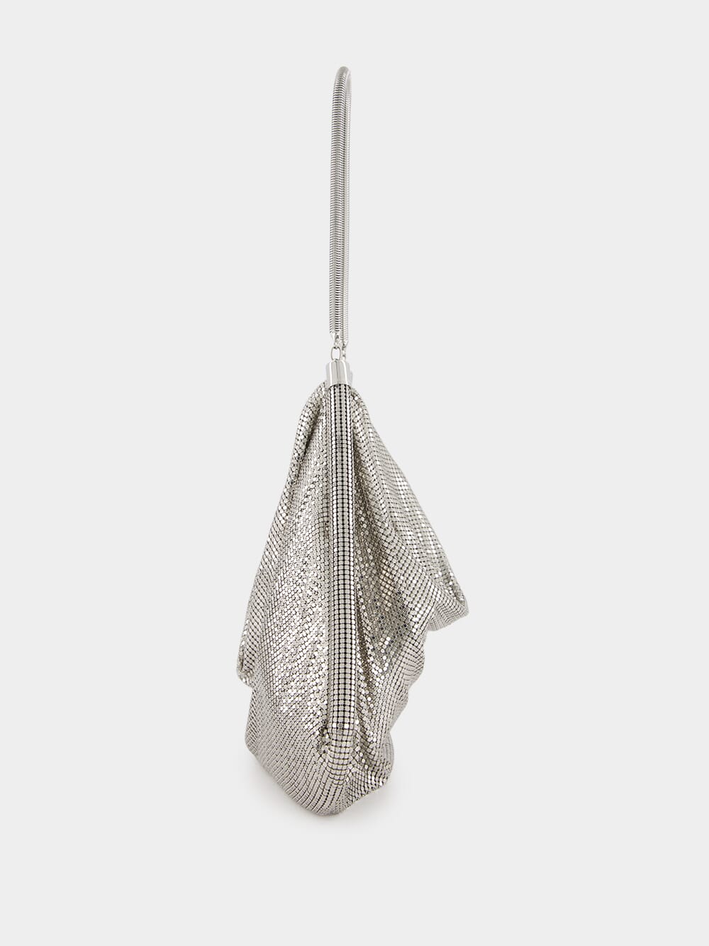 Disc-Embellished Shoulder Bag