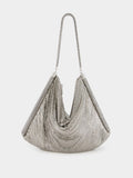 Disc-Embellished Shoulder Bag